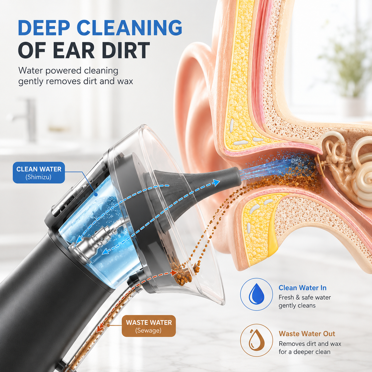 EarFlow™ Ear Wax Water Removal - Series 1